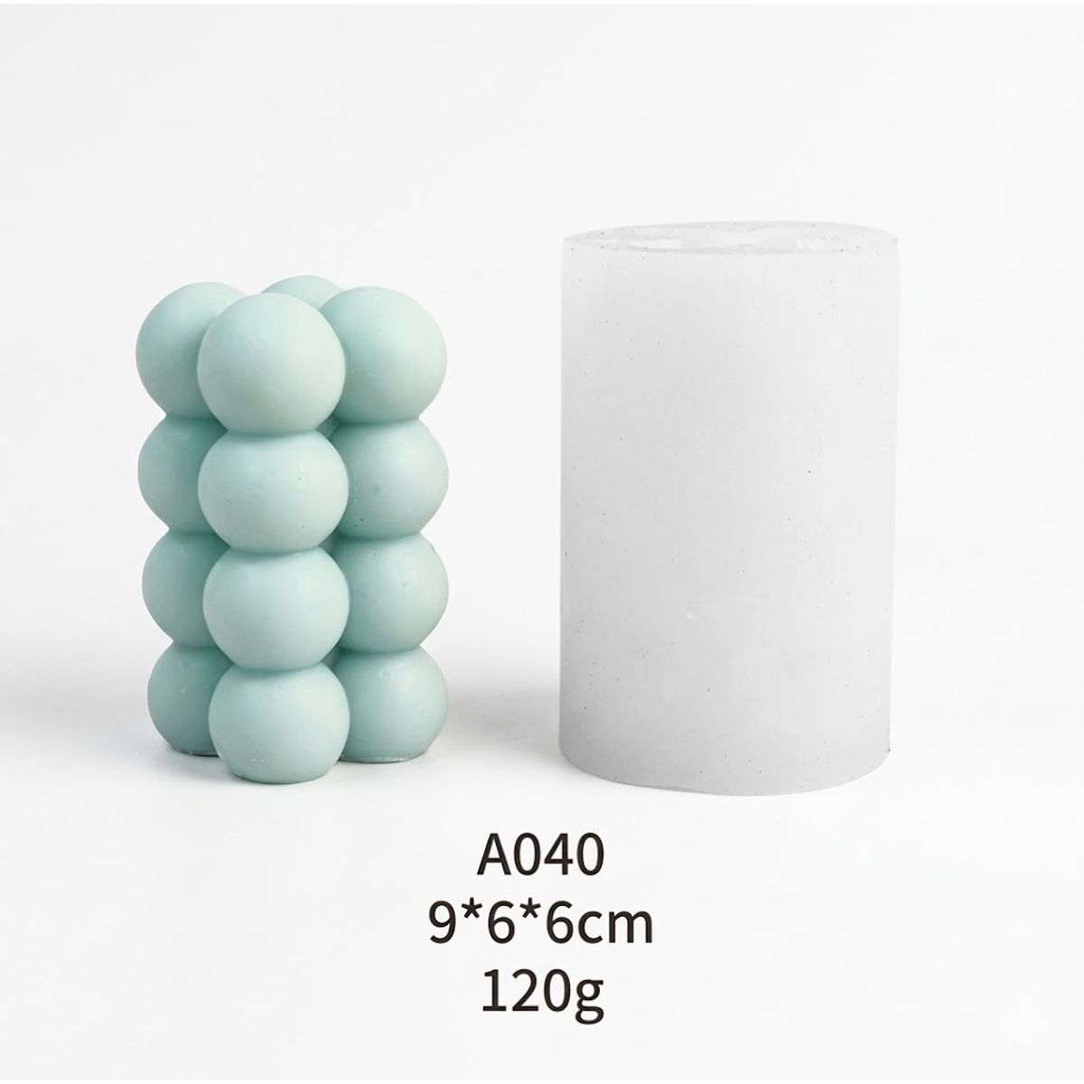 GENERICO - MOLDE DE SILICONA -CUBO DE RUBIK-VELA