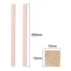 GENERICO - Madera De Balsa 500 X 15 X 15 mm 2un