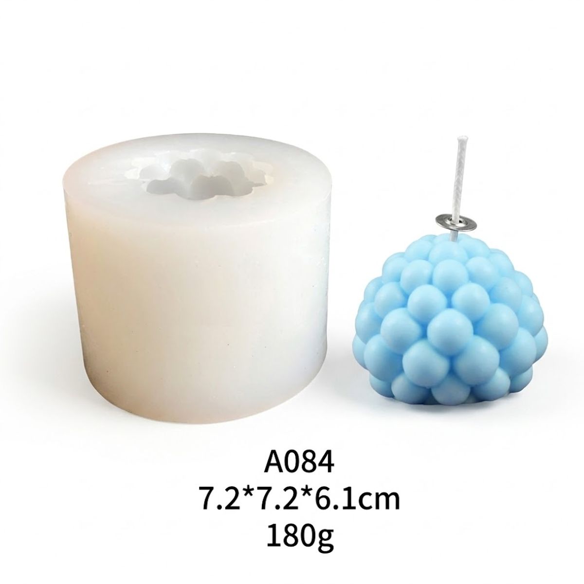 GENERICO - MOLDE DE SILICONA -CUBO DE RUBIK-VELA