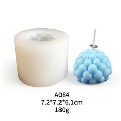 GENERICO - MOLDE DE SILICONA -CUBO DE RUBIK-VELA