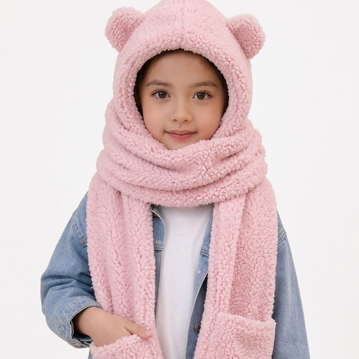 OMAS - Gorro Infantil 3 en 1 Gorro Niños- Estilo Kawaii