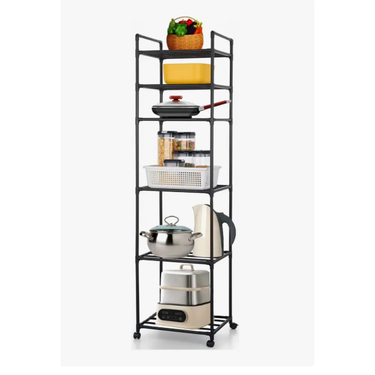 GENERICO - Estante Organizador Metálico De 6 Niveles De Cocina Baño