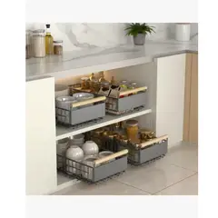 GENERICO - 2pcs Organizador de gabinete extraíble