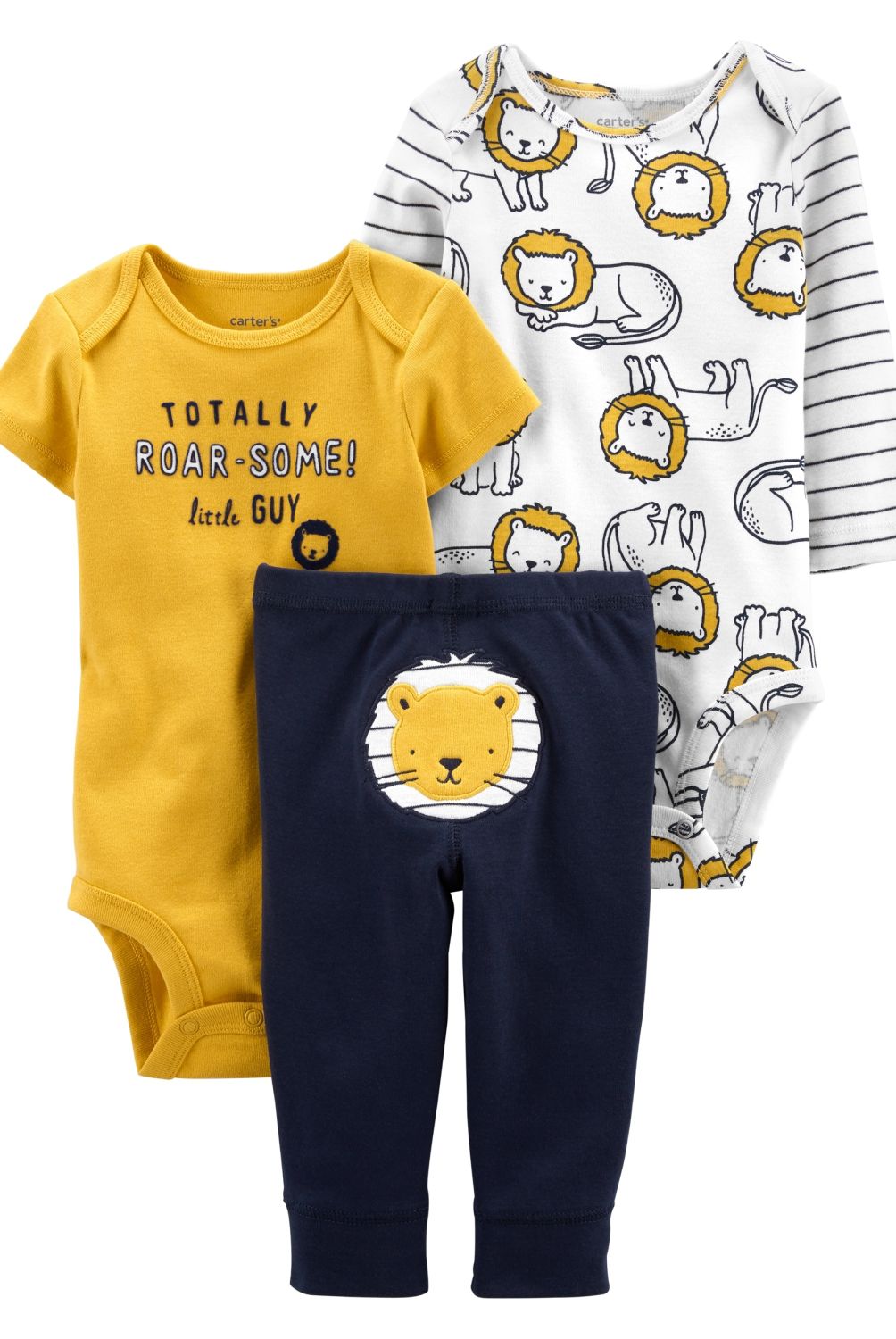CARTER'S - Carter´s Conjunto 3 Piezas  Pantalón  Y 2 Bodies Bebe Niño