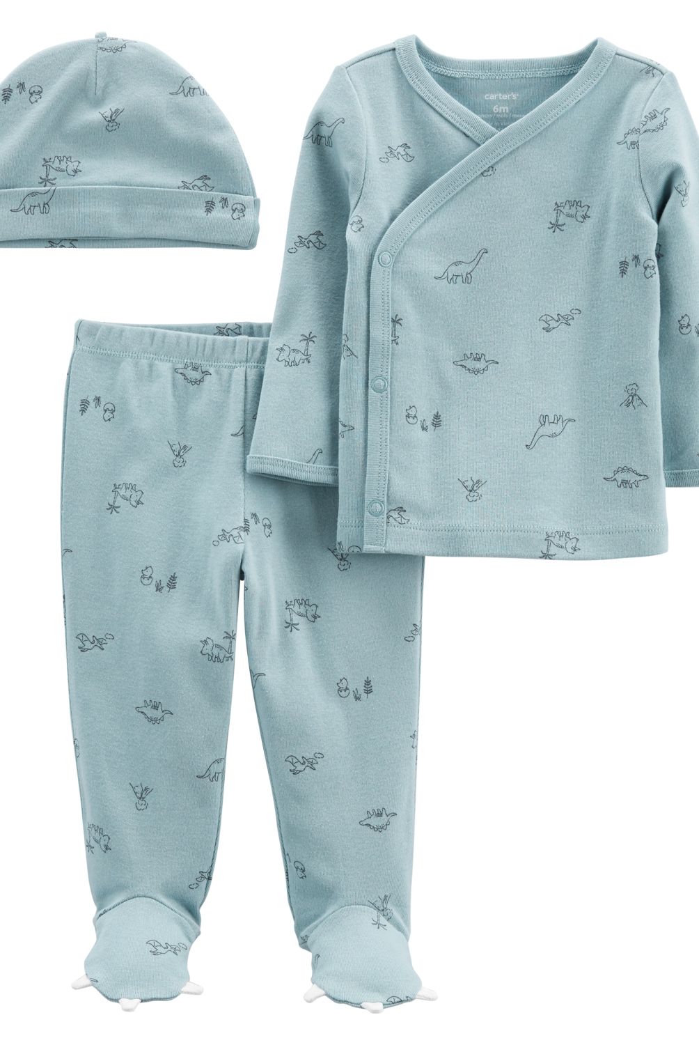 CARTER'S - Carter´s Conjunto 3 Piezas Polera, Pantalón y Gorro Bebé Niño