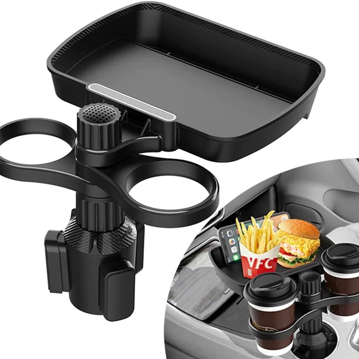 KUANGYE - Mesa Bandeja Para Comida Y Porta Vasos Autos Suvs Camionetas