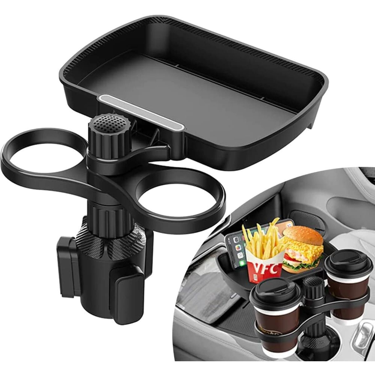 KUANGYE - Mesa Bandeja Para Comida Y Porta Vasos Autos Suvs Camionetas