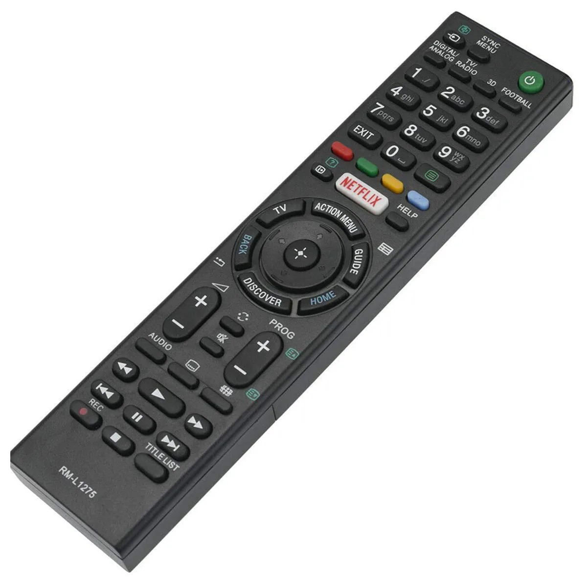 MALIK - Control Remoto para Smart TV KDL-40W600D Netflix