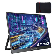 VIDITA - Monitor Portátil Inalámbrico 15.6 FHD IPS Doble Pantalla para Laptop y Celular
