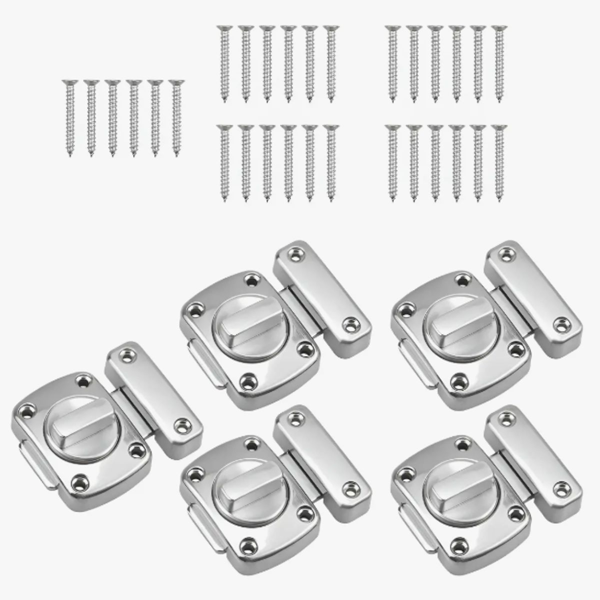 GENERICO - 5 Unids Cerraduras De Puerta Gabinete Para Baño Inodoro