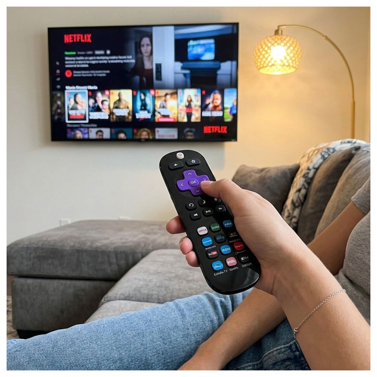 MALIK - Control Remoto  RC-28-00 Compatible Streaming Player