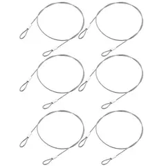 KUANGYE - Pack 6 Piola De Seguridad Para Ropa Revestido 1.5 Metros