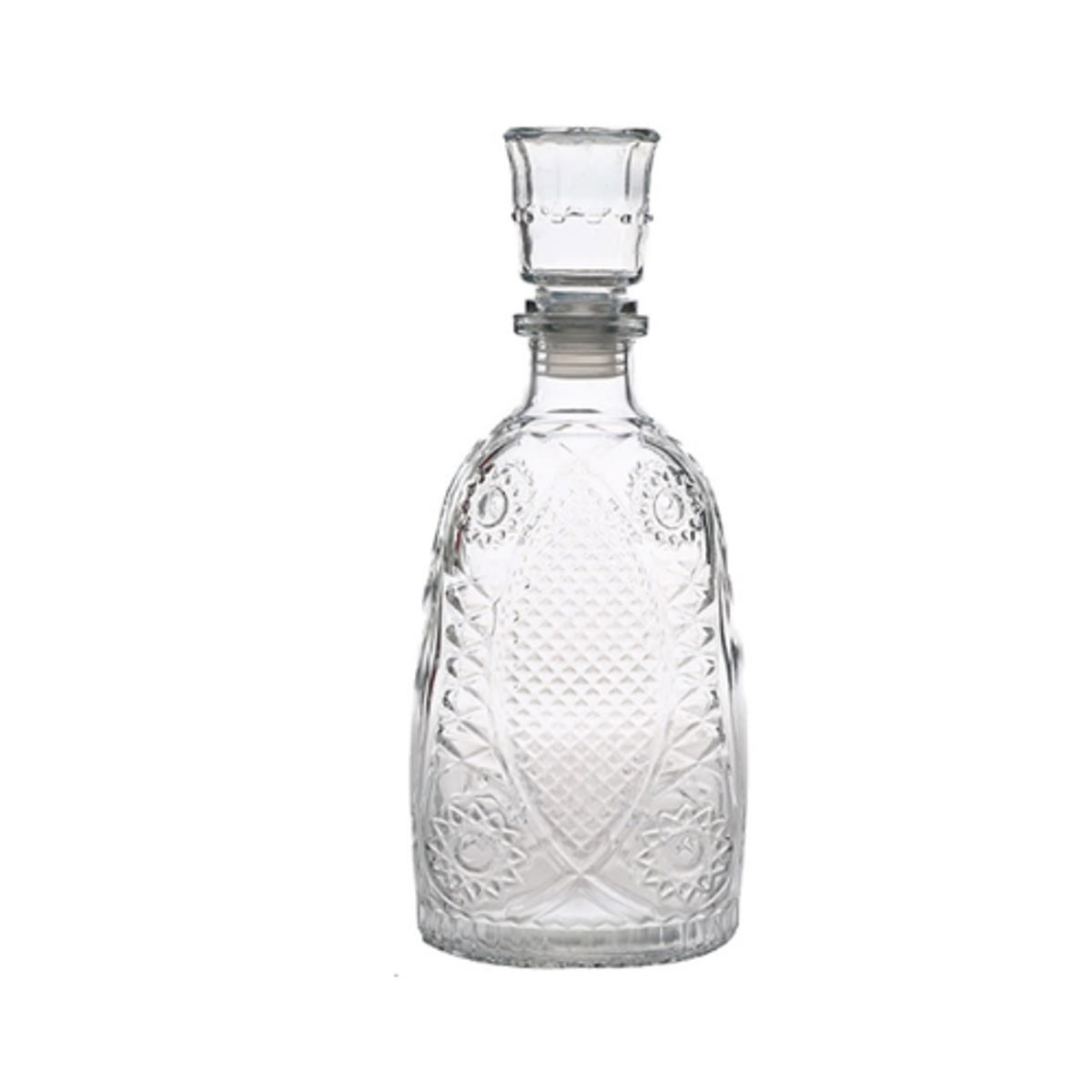 GENERICO - Set 6 Botella Para licor 1L Con Diseño Transparente