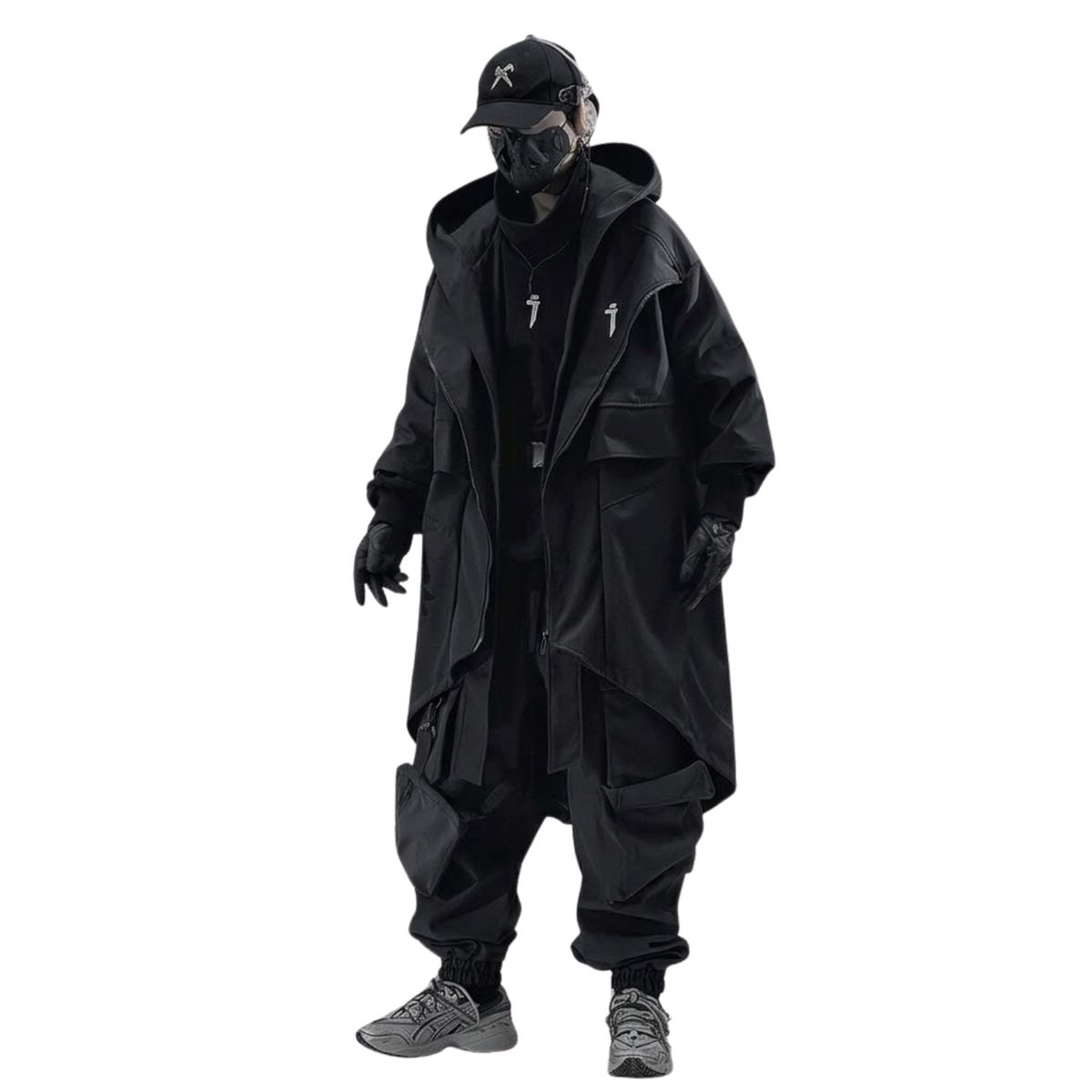 CRUSEC - Gabardina Cortavientos Estilo Urbano Con Capucha