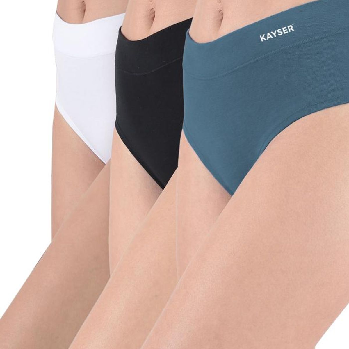 KAYSER - Pack 3X Calzon HI-Leggs Algodón P311.80-VER1 Kayser