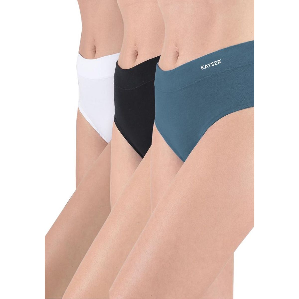 KAYSER - Pack 3X Calzon HI-Leggs Algodón P311.80-VER1 Kayser