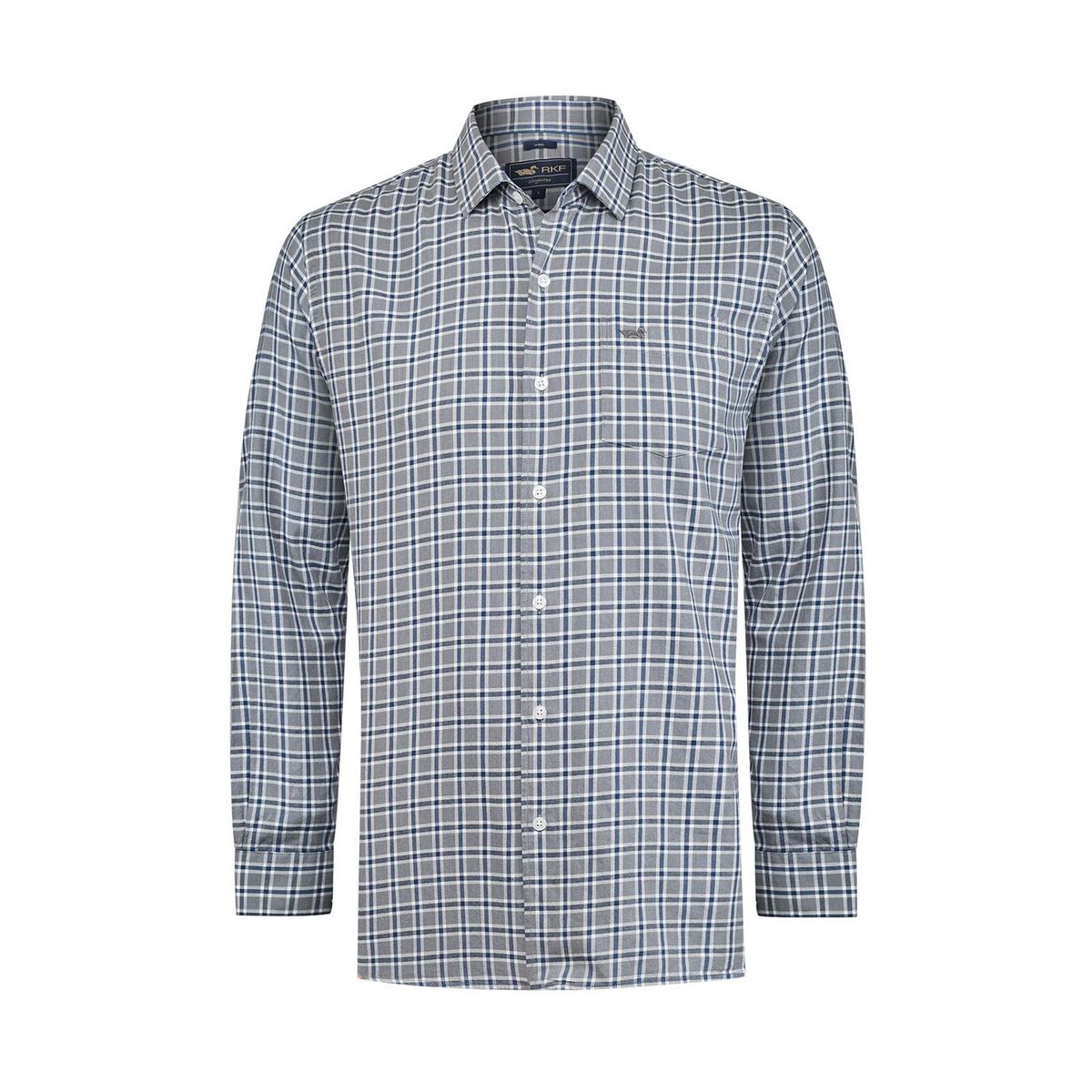 ROCKFORD - Camisa Algodón Hombre Wool Azul ROCKFORD
