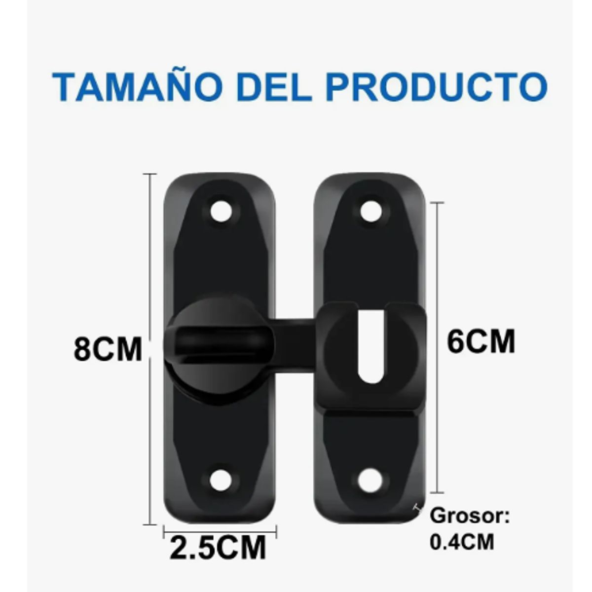 GENERICO - 2 Pack Cerraduras Para Puertas De Granero De 90 Y 180 Grados