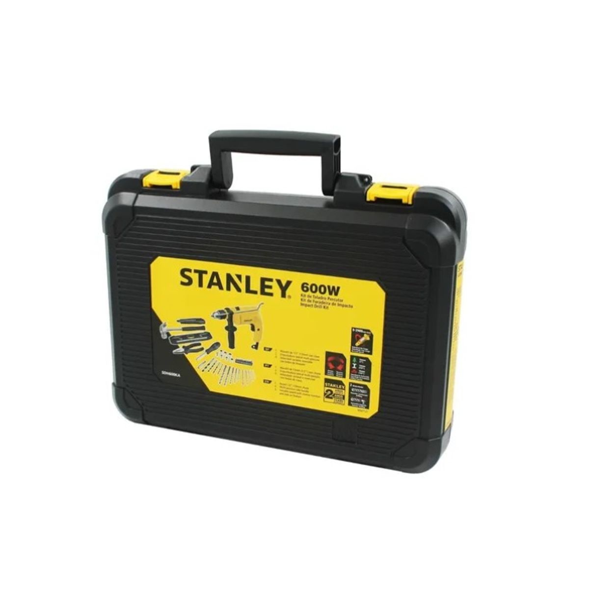 STANLEY - Taladro percutor 600W + 37 piezas Stanley SDH600KA-B2C