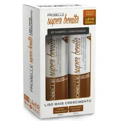 PROBELLE - KIT SHAMPOO Y ACON LISO MAIS CRESCIMENTO 500ML BOMBA CRECIMIENTO ACELERADO Y ALINEA TÉRMICO