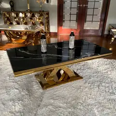 GENERICO - Mesa de Centro Troya Dorado Negro