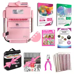 AMERICAN CRAFTS - Cinch Pink Perforacion Redonda Rosa Kit Full Papelería Py3