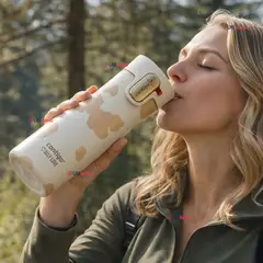 CONTIGO - Vaso Térmico 473ml West Loop 3.0 Ally Love Acero Inoxidable Oatmilk