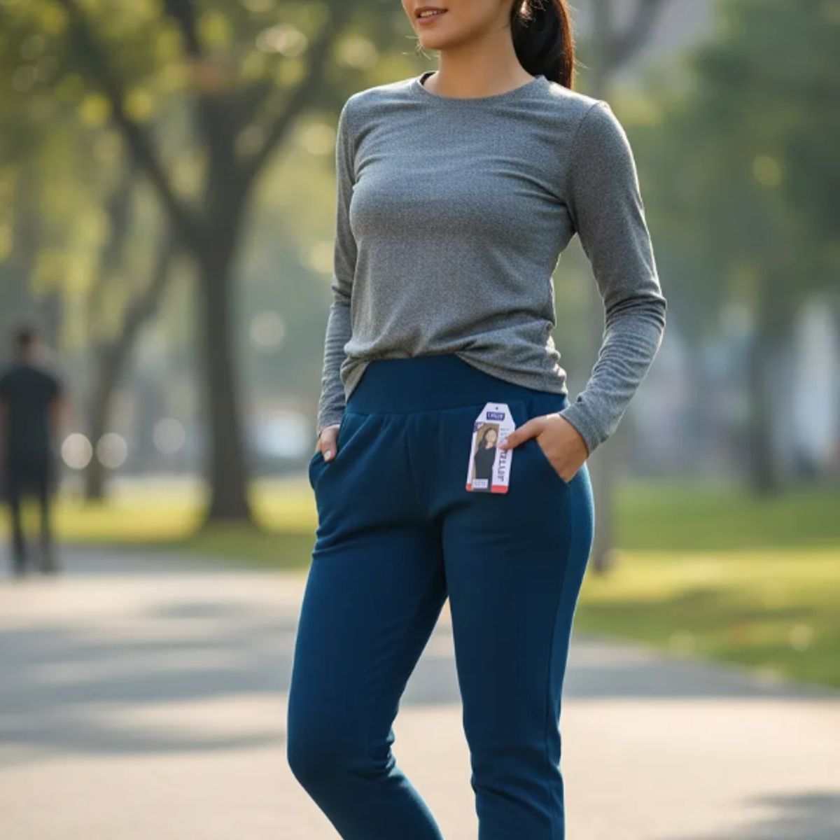 AGW - Pack 2 Pantalones Jogger Buzo Mujer Forro Terciopelo