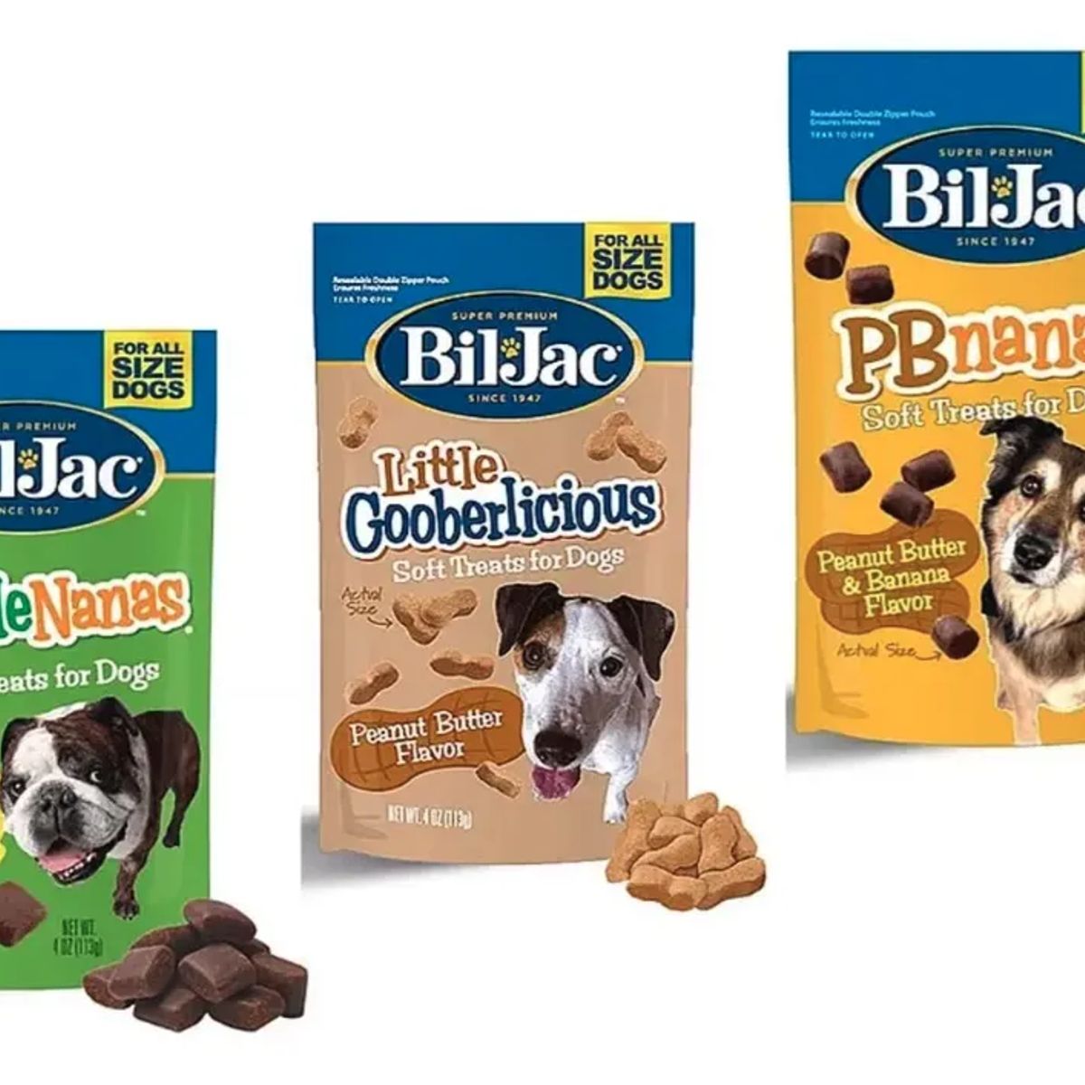 BIL JAC - X3 Bil Jac Golosinas Blandas Para Perros Todos Los Tamaños