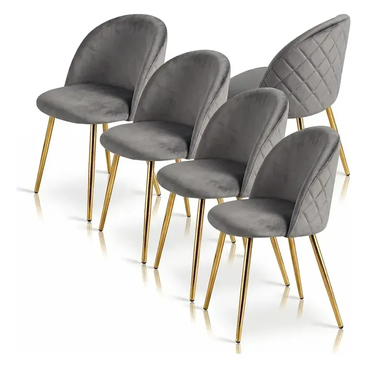 CORI CORI - Pack 4 Sillas Bread Gold Velvet