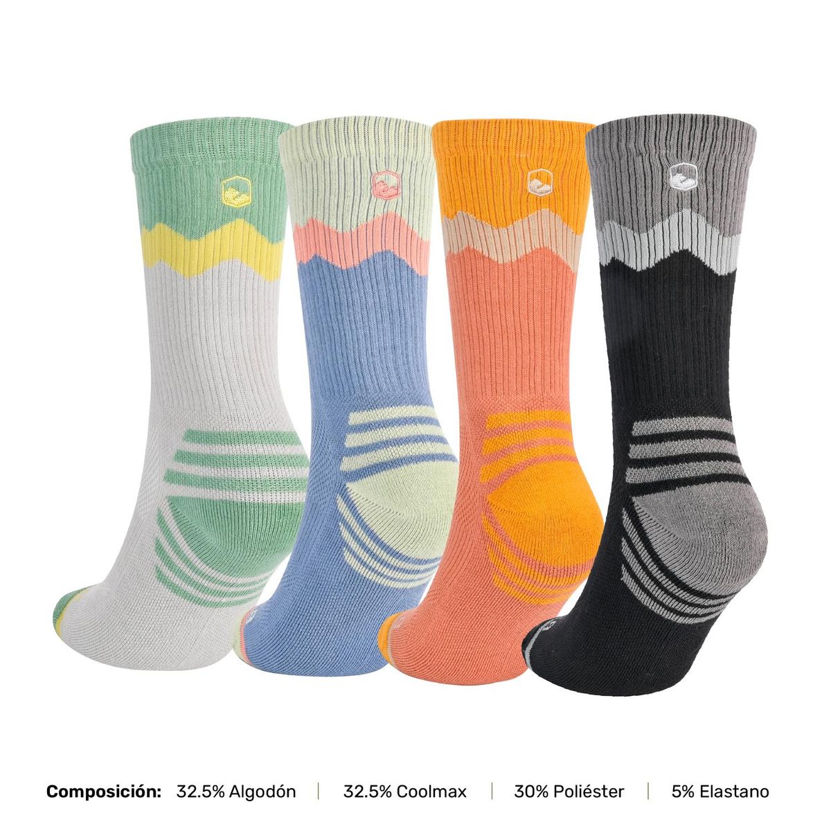 LHOTSE - Calcetines Deportivos Corte Largo Andor 4 Pares Lhotse