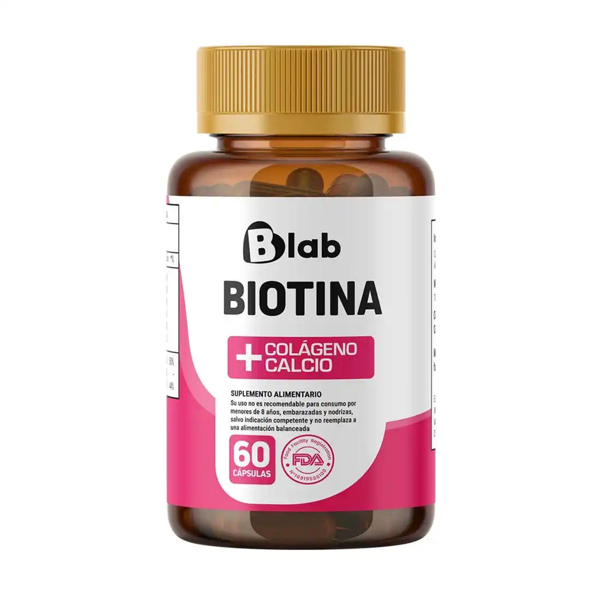 BLAB - Biotina 60 Cápsulas BLAB