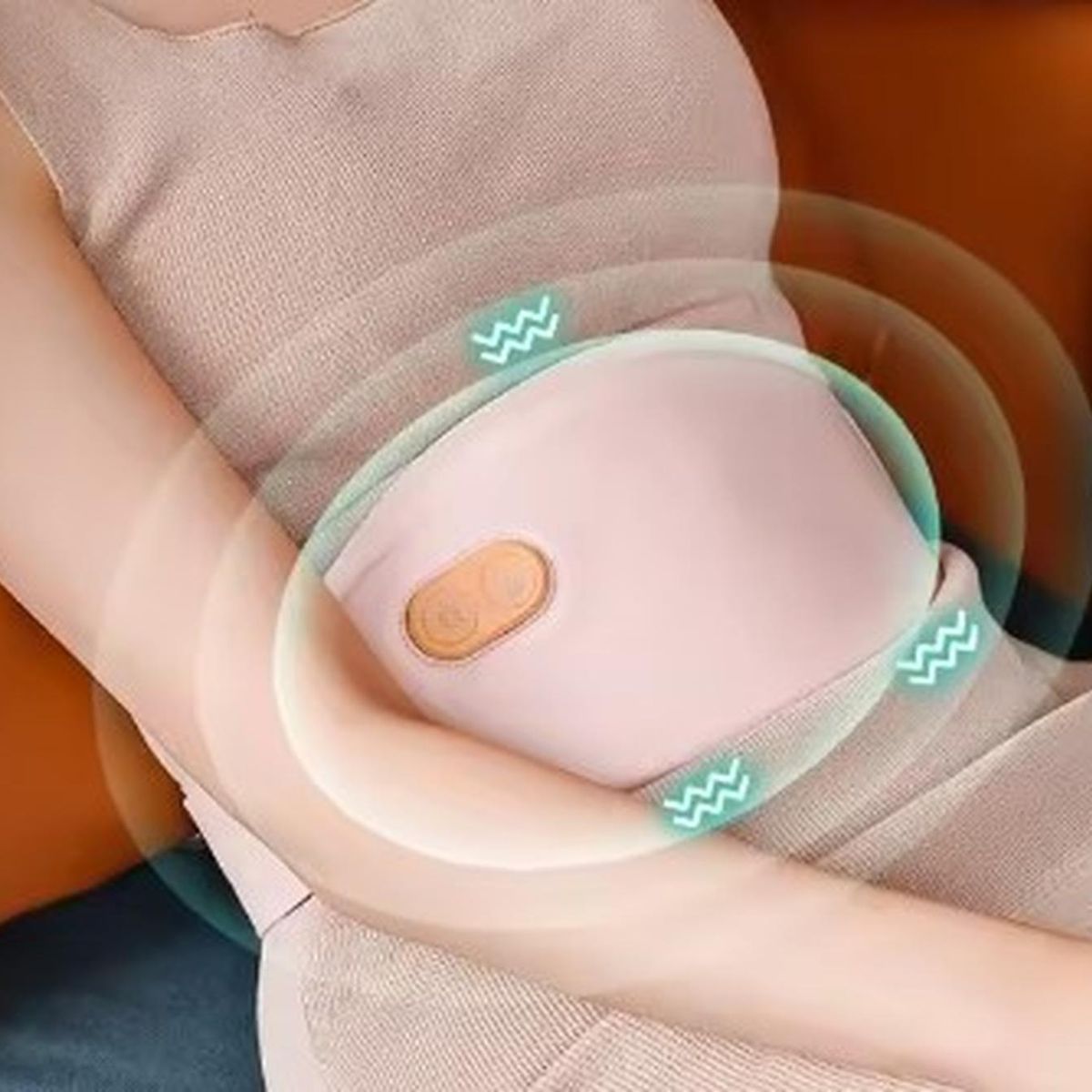 GENERICO - masajeador cinturon calor relajo menstrual recargable vibra de grapheno