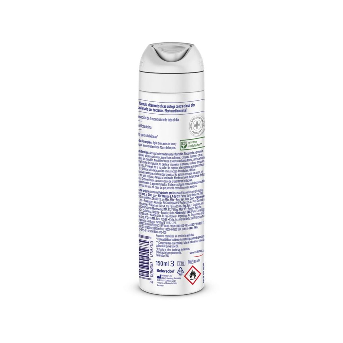 GENERICO - CURITAS Desodorante para Pies Spray 150ml