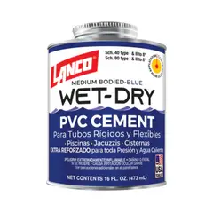 LANCO - Wet-Dry Pegamento para PVC 118ML