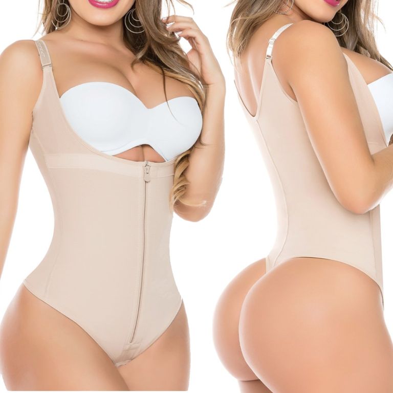 Faja Salome Body Brasilera Ref: 351 Alta Compresion Beige XS
