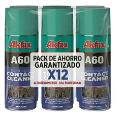 AKFIX - Caja 12 Limpia Contactos Electrico A60 Electro 200ml