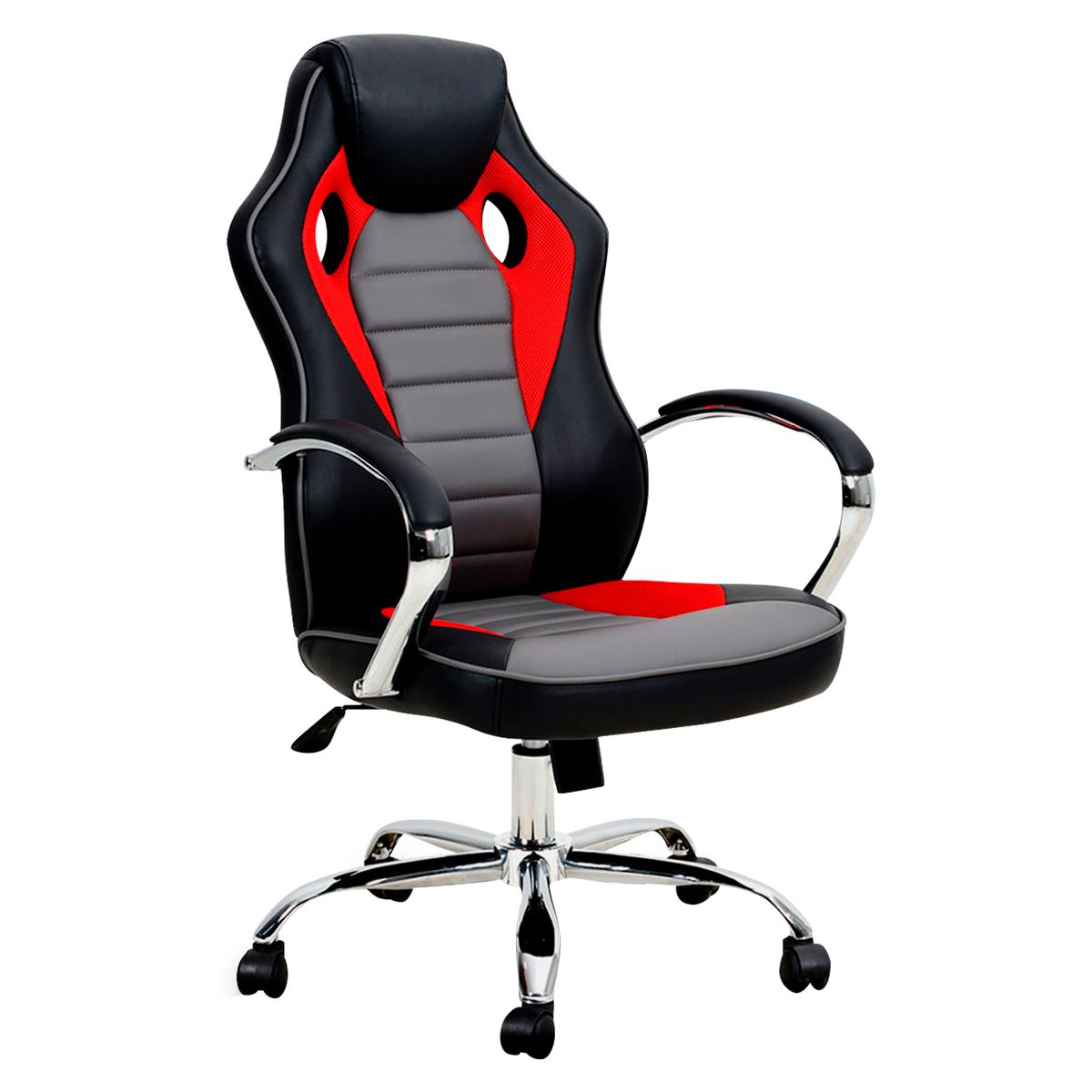 NIBIO - Silla Gamer Nibio Rookie Reclincable Cuero PU Rojo