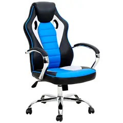 NIBIO - Silla Gamer Rookie Reclincable Cuero PU Azul