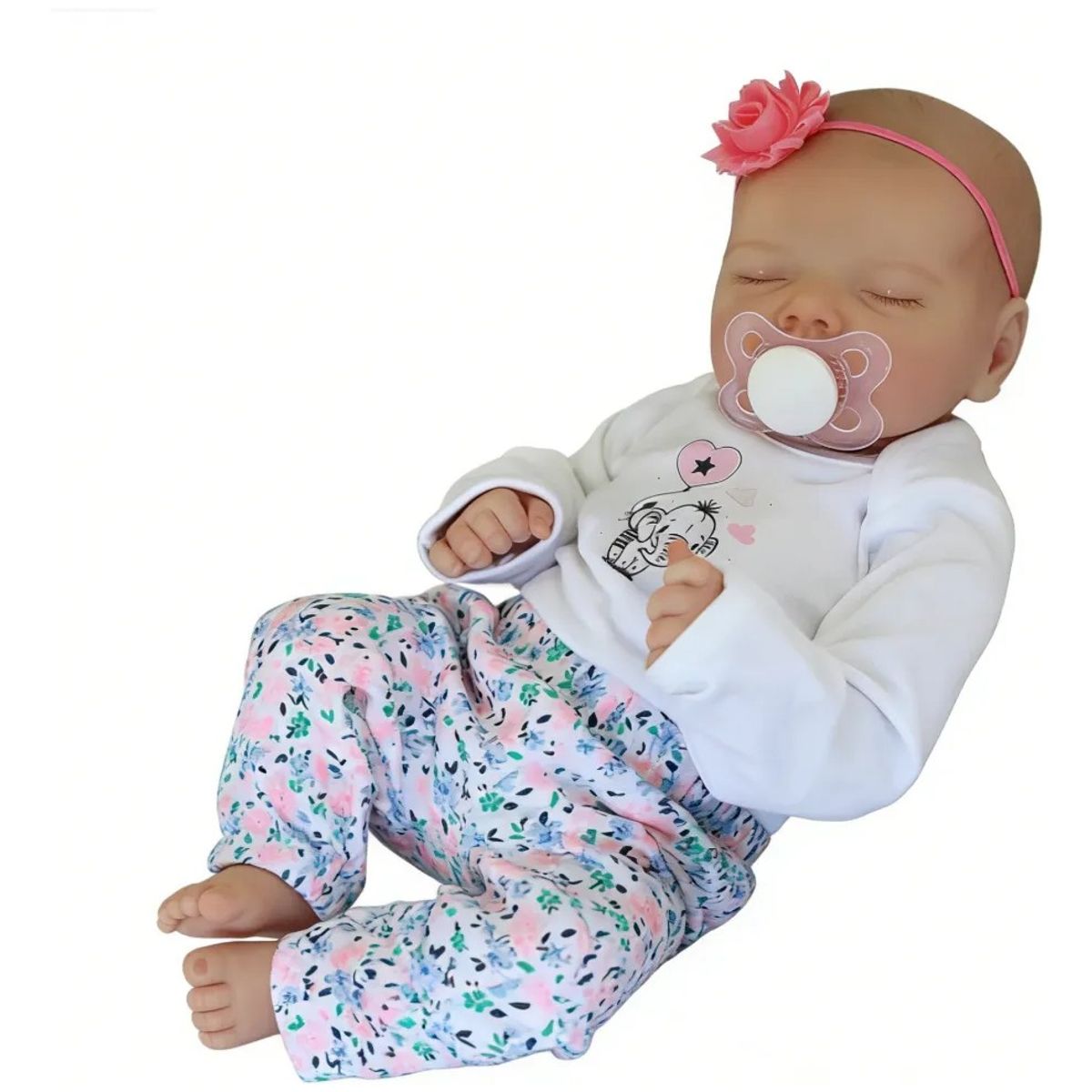 GENERICO - Muñeco Bebote De Silicona Diseño Nena Dormida 48cm