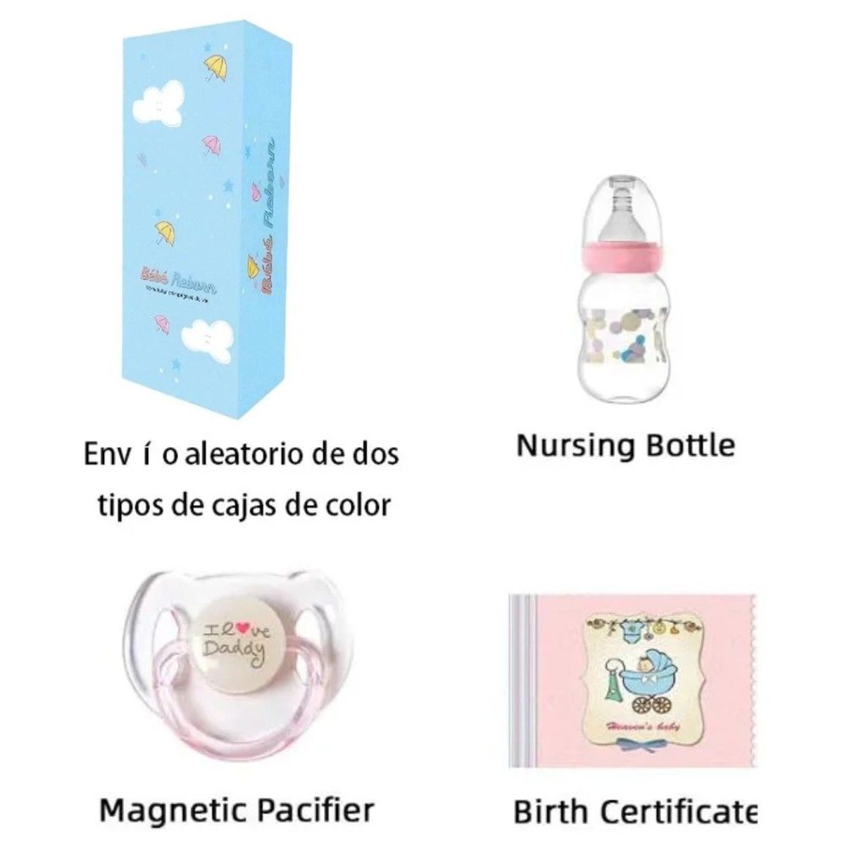 GENERICO - Muñeca Bebé Reborn Recién Tela 18pulg los ojos cerrados