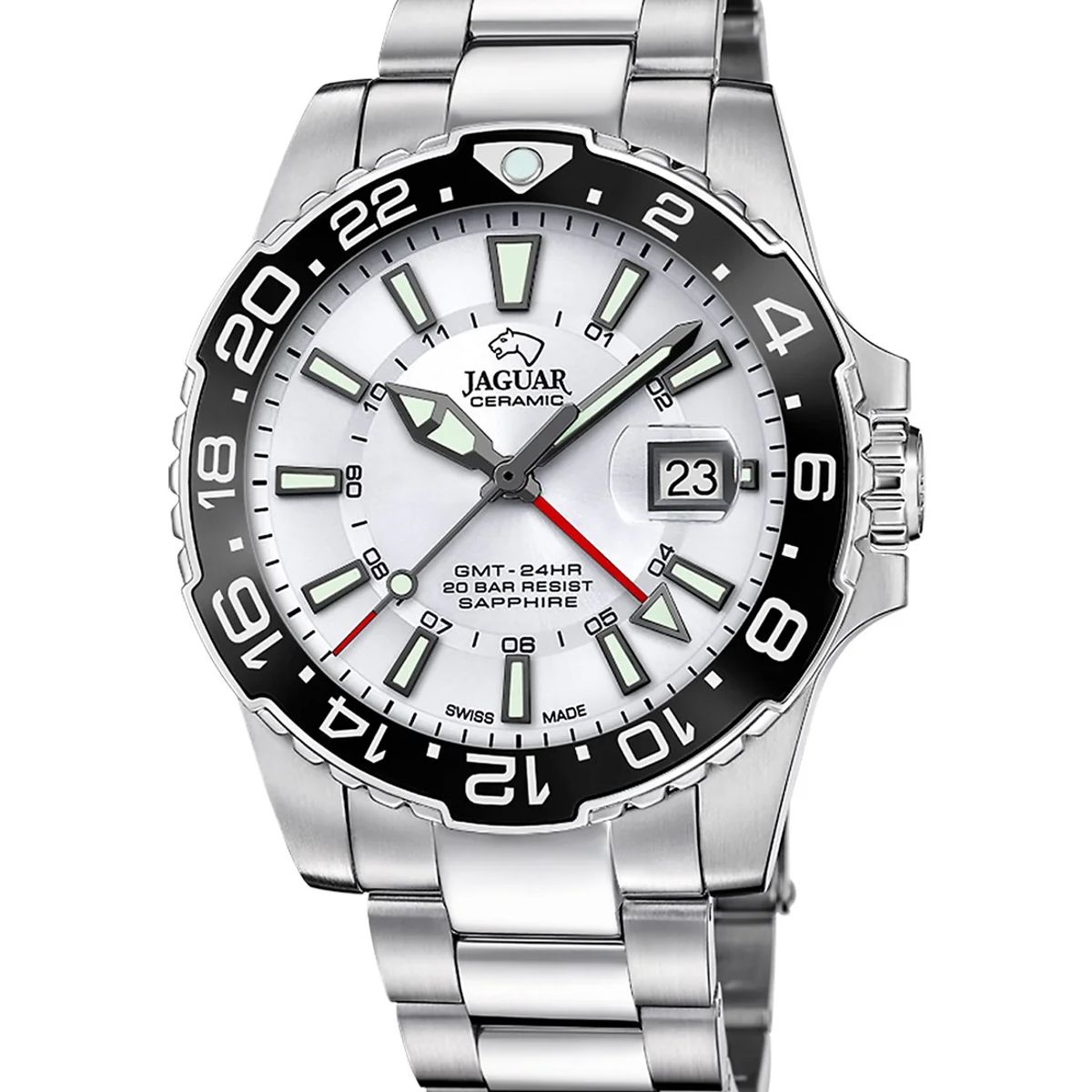 JAGUAR - Reloj Jaguar Swiss Blanco Ceramic J10111