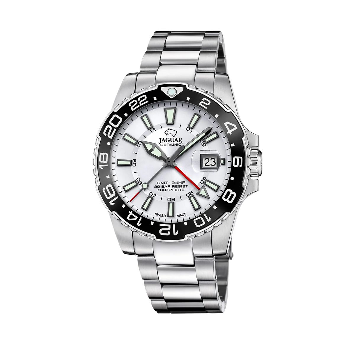 JAGUAR - Reloj Jaguar Swiss Blanco Ceramic J10111