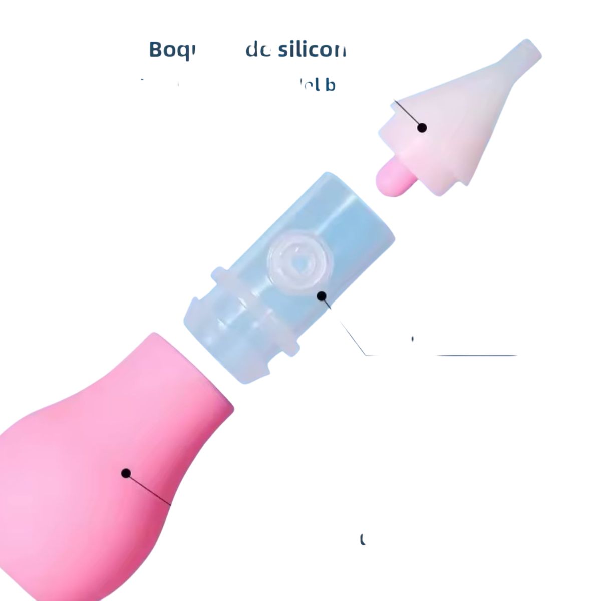 GENERICO - Aspirador Nasal Para Bebe Con Pinza Sacamoco