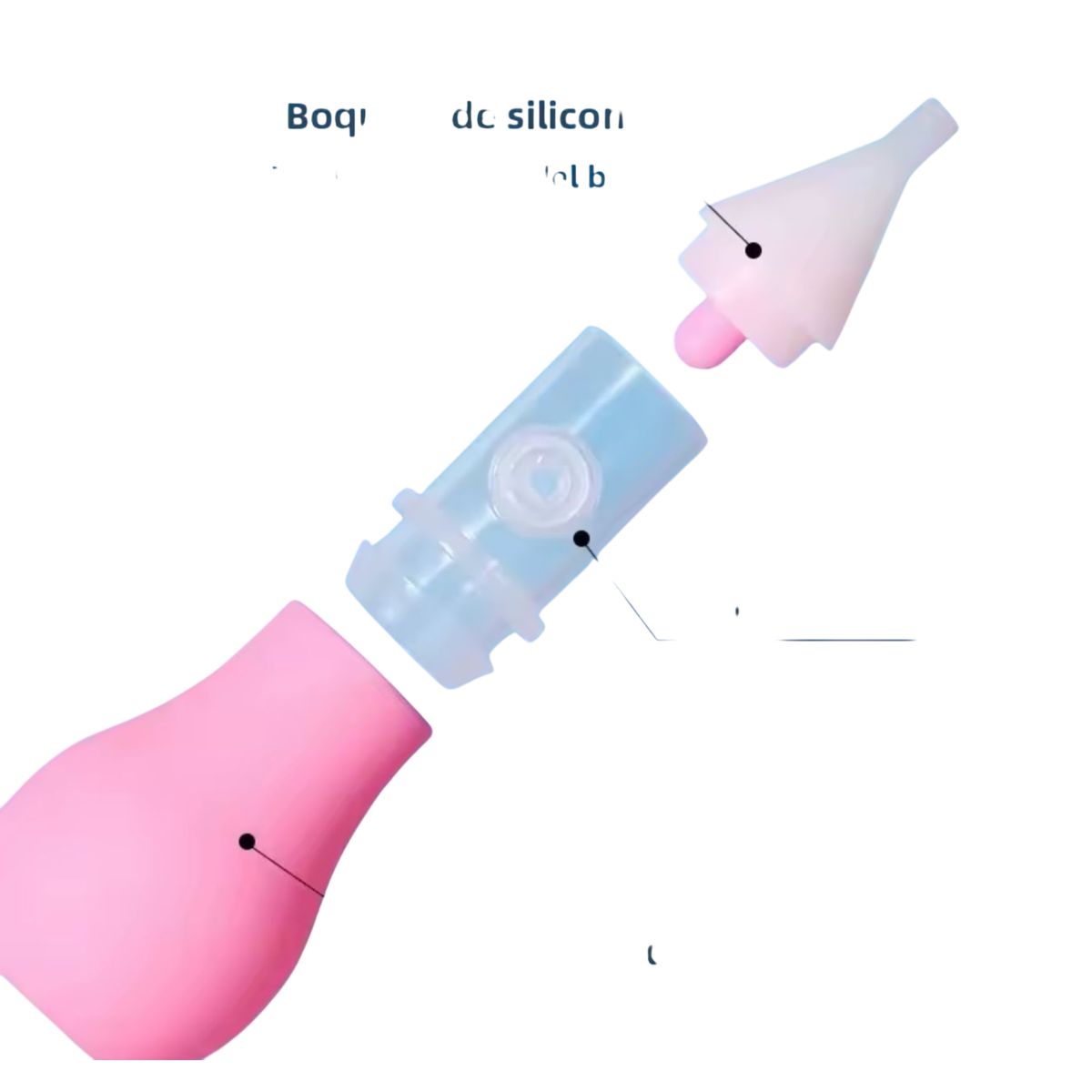 GENERICO - Aspirador Nasal Para Bebe Con Pinza Sacamoco