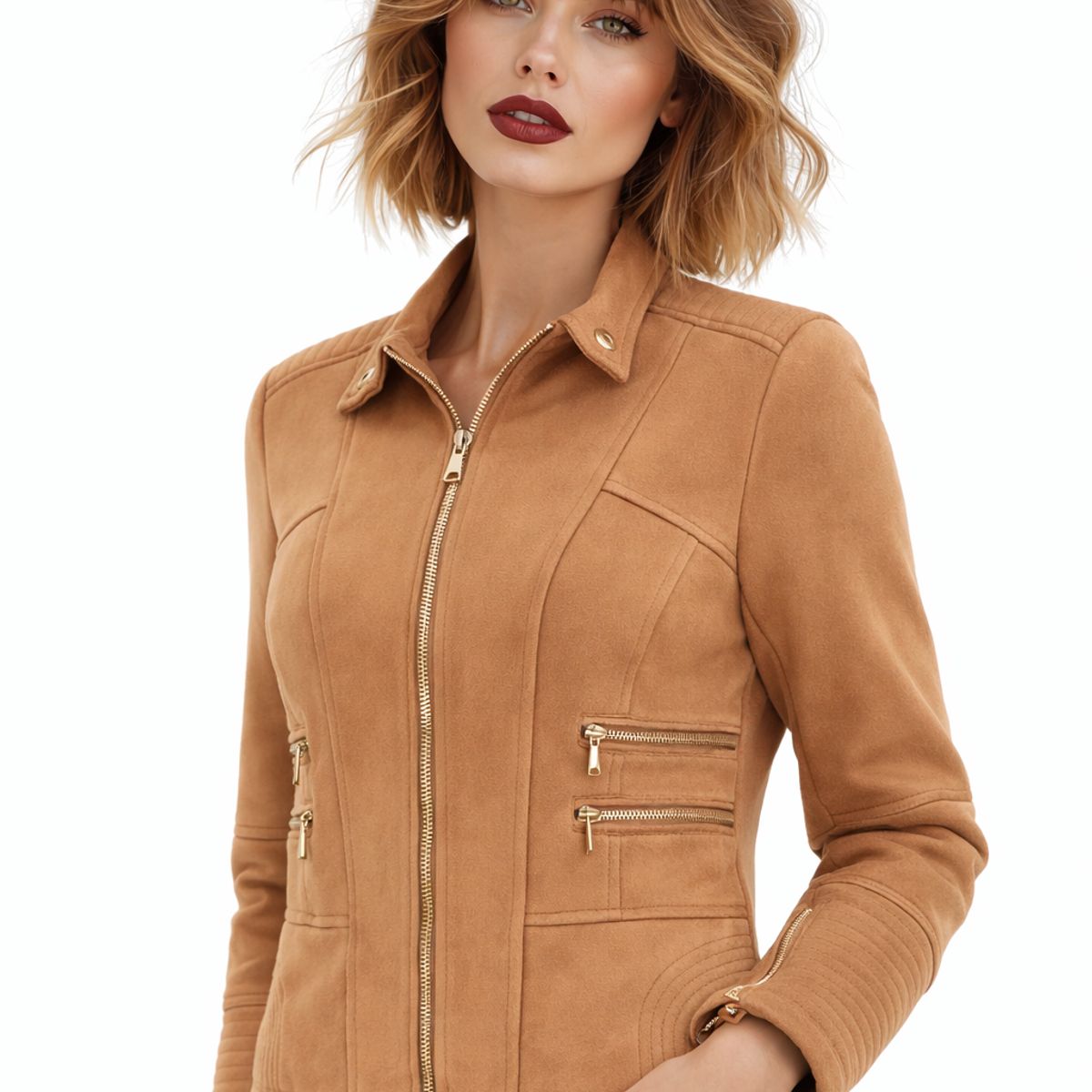 TENTATION - Casaca Alcochada Cuello Mao