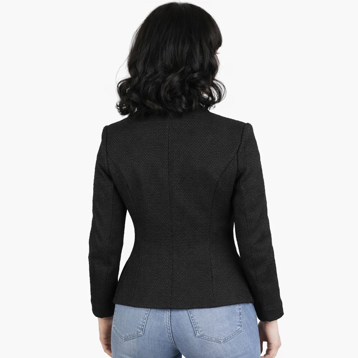 TENTATION - Blazer con Cierre Black Tentation