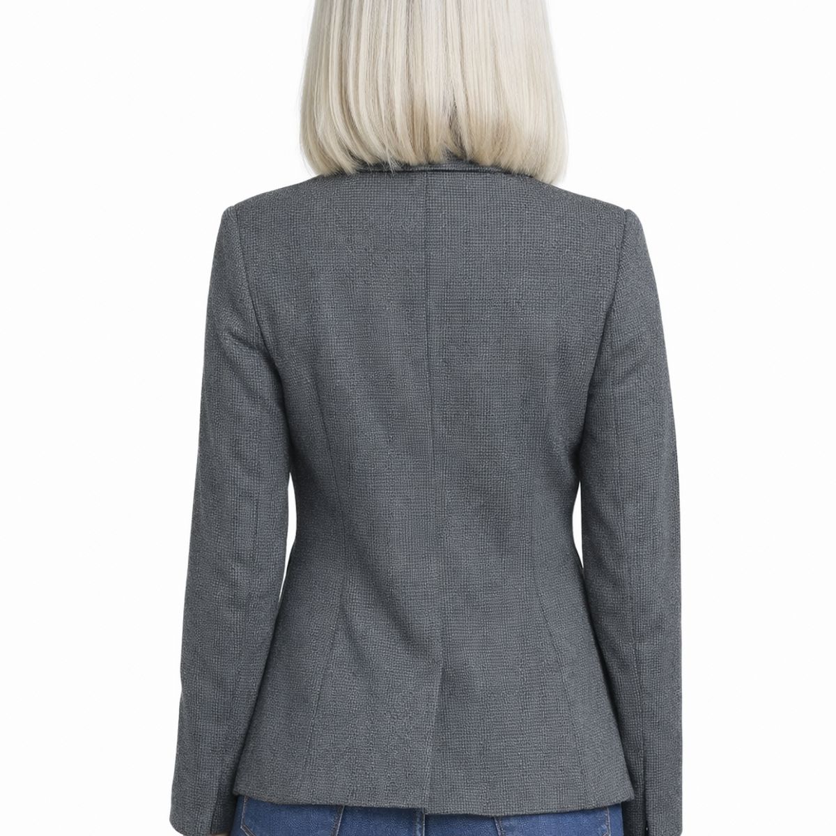 TENTATION - Blazer Escoces Aplic. Terciopelo