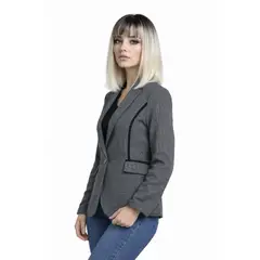 TENTATION - Blazer Escoces Aplic. Terciopelo