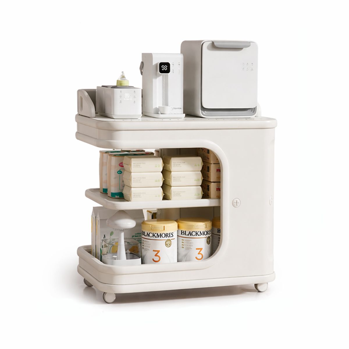 BEBESIT - Mueble Organizador de Lactancia con Almacenamiento Space